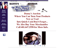 Tablet Screenshot of dannysauction.com